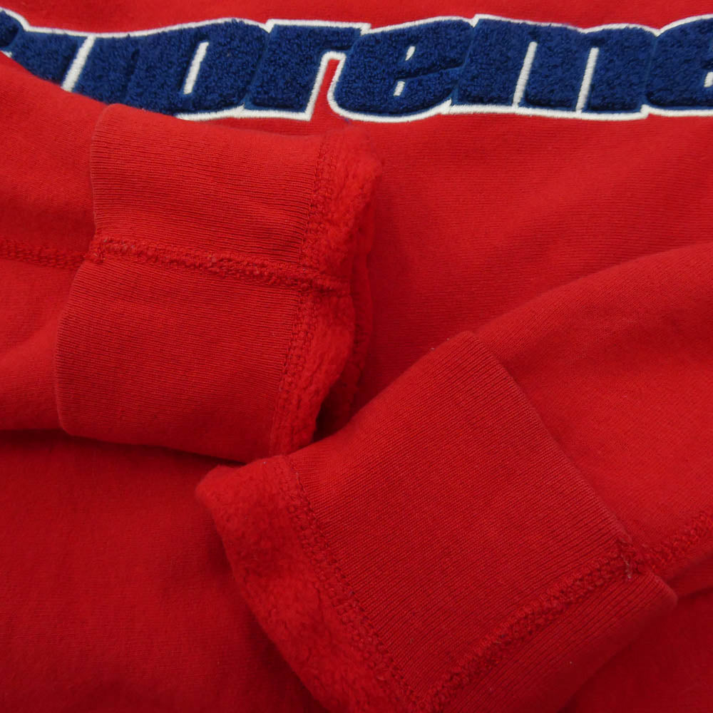 Supreme シュプリーム 19SS Chenille Hooded Sweatshirt シェニール フーデッド スウェットシャツ プルオーバー フーディー パーカー レッド系 M【中古】