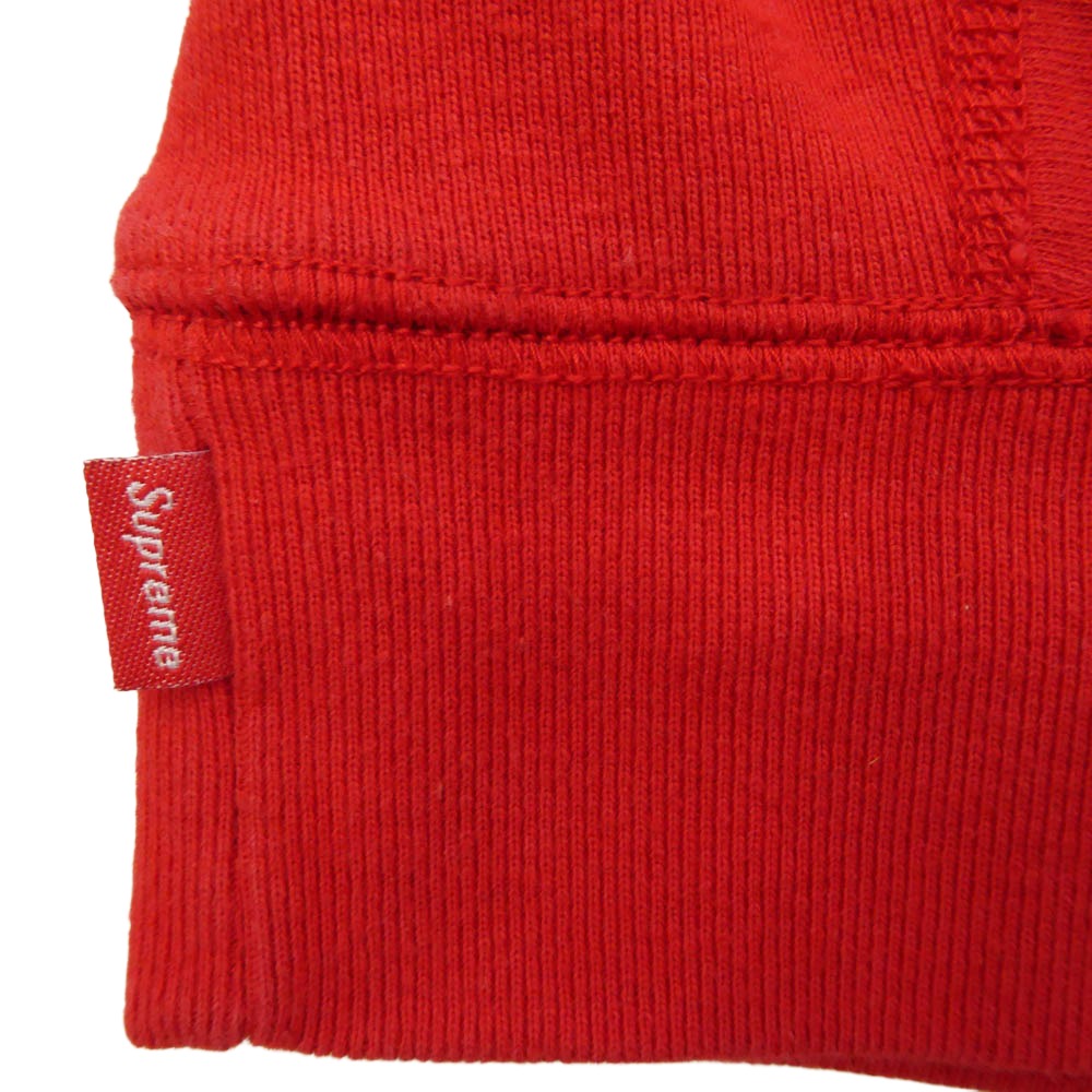 Supreme シュプリーム 19SS Chenille Hooded Sweatshirt シェニール フーデッド スウェットシャツ プルオーバー フーディー パーカー レッド系 M【中古】