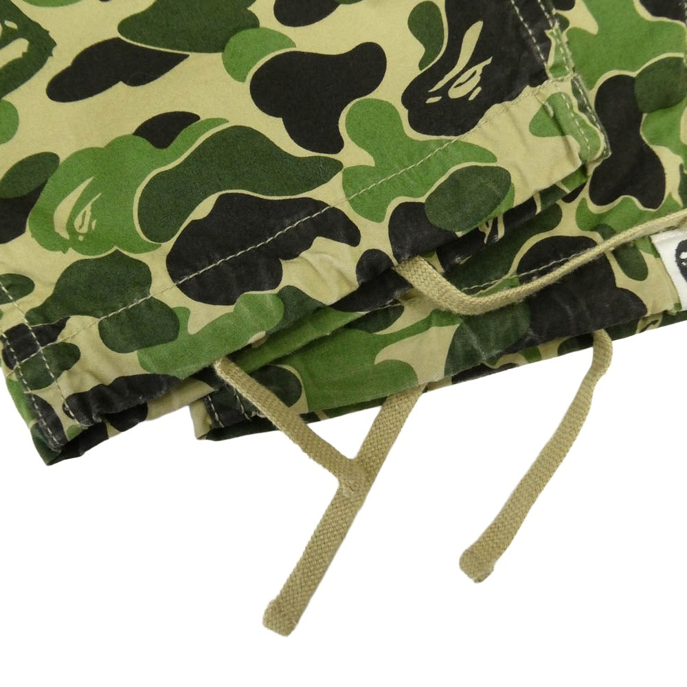 A BATHING APE アベイシングエイプ 001PTE231903X × UNDEFEATED アンディフィーテッド ABC 6POCKET PANTS カモフラ柄 6ポケット カーゴパンツ マルチカラー系 S【中古】