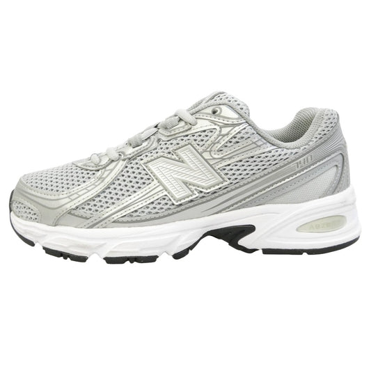 NEW BALANCE ニューバランス U740SG2 740 オープンニット メッシュ ツートンカラー ローカット スニーカー グレー系 シルバー系 24cm【中古】
