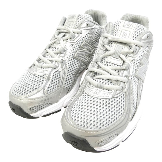 NEW BALANCE ニューバランス U740SG2 740 オープンニット メッシュ ツートンカラー ローカット スニーカー グレー系 シルバー系 24cm【中古】