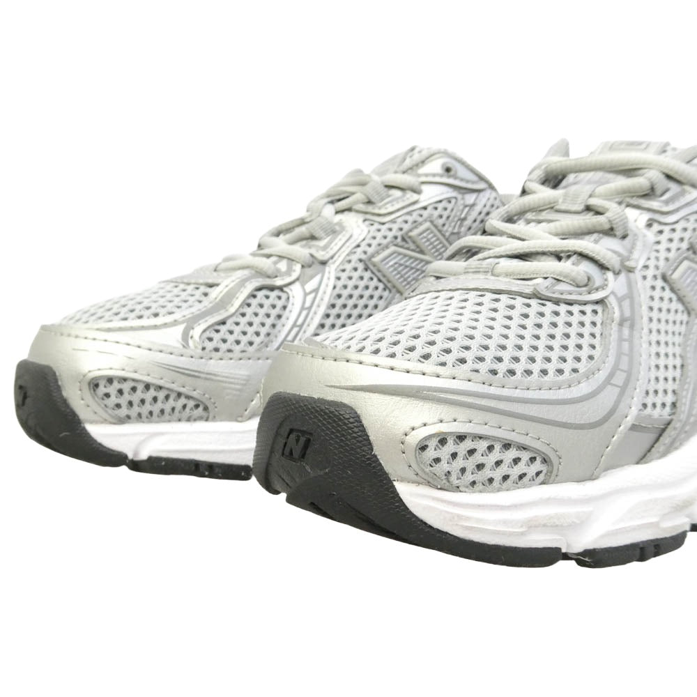 NEW BALANCE ニューバランス U740SG2 740 オープンニット メッシュ ツートンカラー ローカット スニーカー グレー系 シルバー系 24cm【中古】