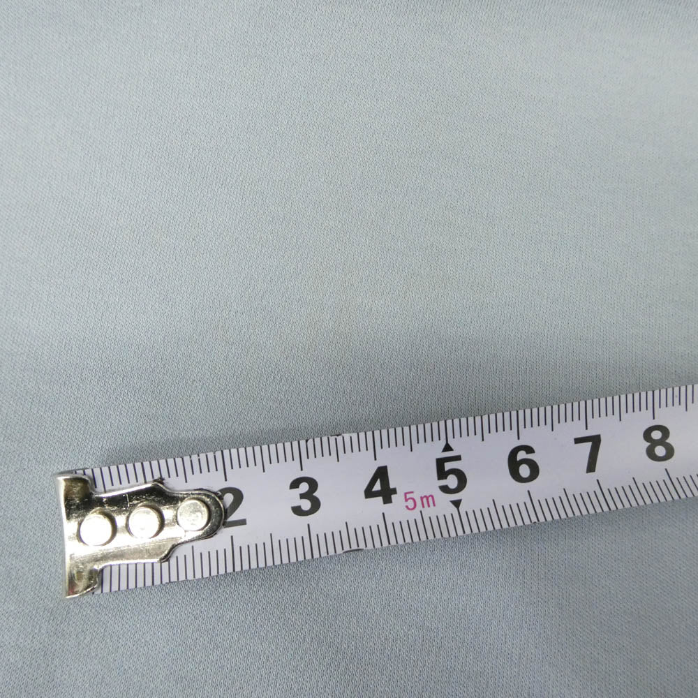 強撚綿の ワイド モックネック ワンピース 水色 ライトブルー系【中古】