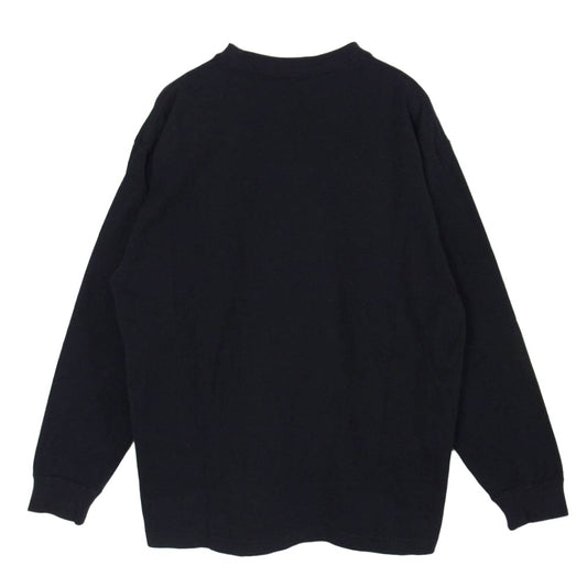 THE NORTH FACE ノースフェイス NT32345 L/S Nuptse Cotton Tee ロングスリーブ ヌプシ コットン 長袖 Tシャツ カットソー ブラック系 S【中古】