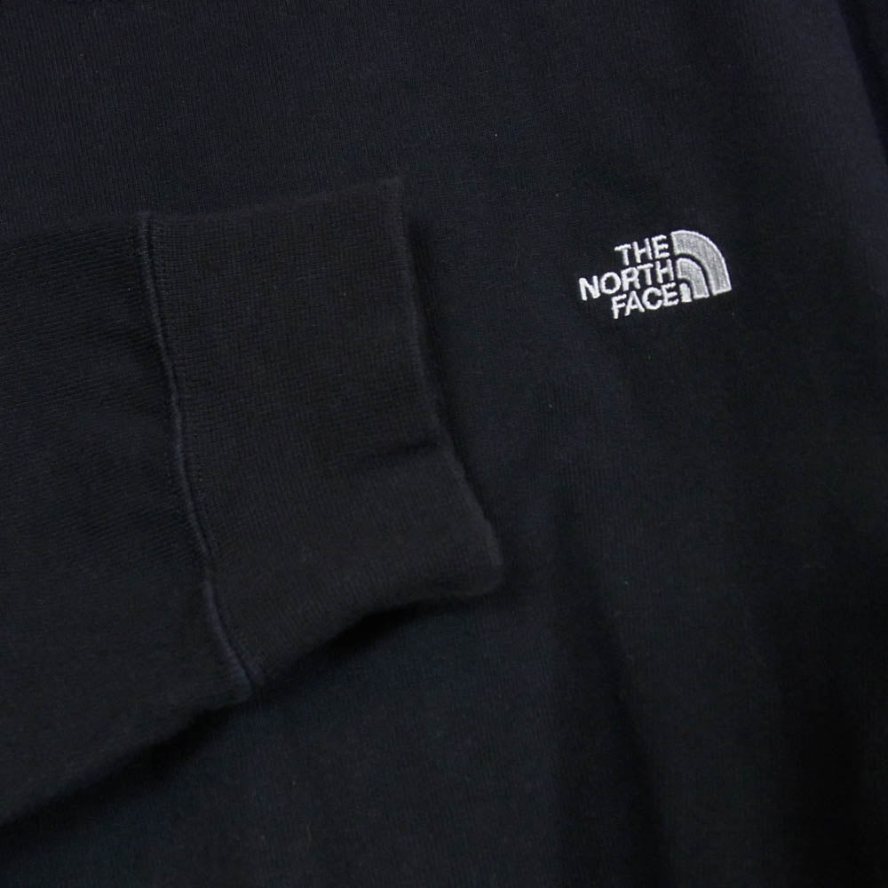 THE NORTH FACE ノースフェイス NT32345 L/S Nuptse Cotton Tee ロングスリーブ ヌプシ コットン 長袖 Tシャツ カットソー ブラック系 S【中古】