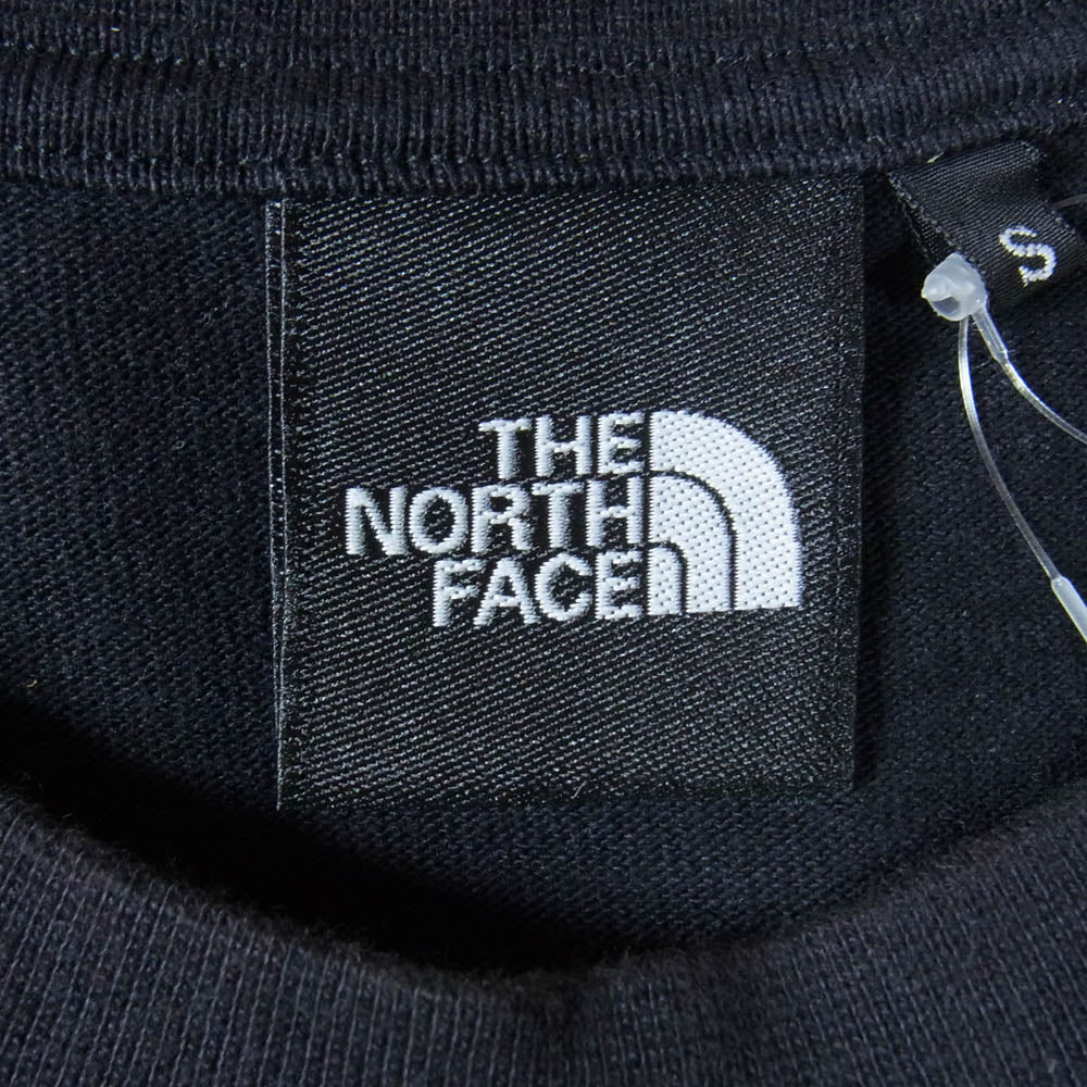 THE NORTH FACE ノースフェイス NT32345 L/S Nuptse Cotton Tee ロングスリーブ ヌプシ コットン 長袖 Tシャツ カットソー ブラック系 S【中古】