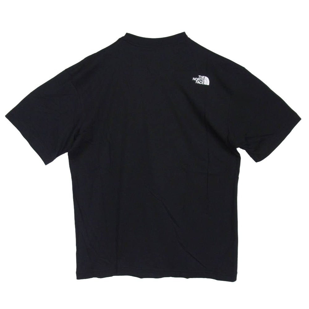 THE NORTH FACE ノースフェイス NT32546 S/S Flower Logo Tee ショートスリーブ フラワーロゴ 半袖 Tシャツ カットソー ブラック系 M【新古品】【未使用】【中古】