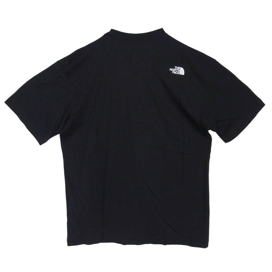 THE NORTH FACE ノースフェイス NT32546 S/S Flower Logo Tee ショートスリーブ フラワーロゴ 半袖 Tシャツ カットソー ブラック系 M【新古品】【未使用】【中古】