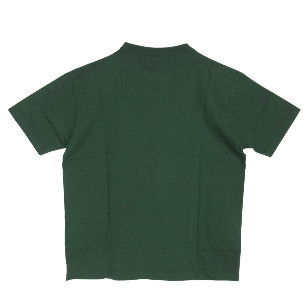Champion チャンピオン C5-X310 × PILGRIM SURF+SUPPLY T1011 ピルグリムサーフサプライ ロゴ プリント 半袖 Ｔシャツ グリーン系 M【新古品】【未使用】【中古】