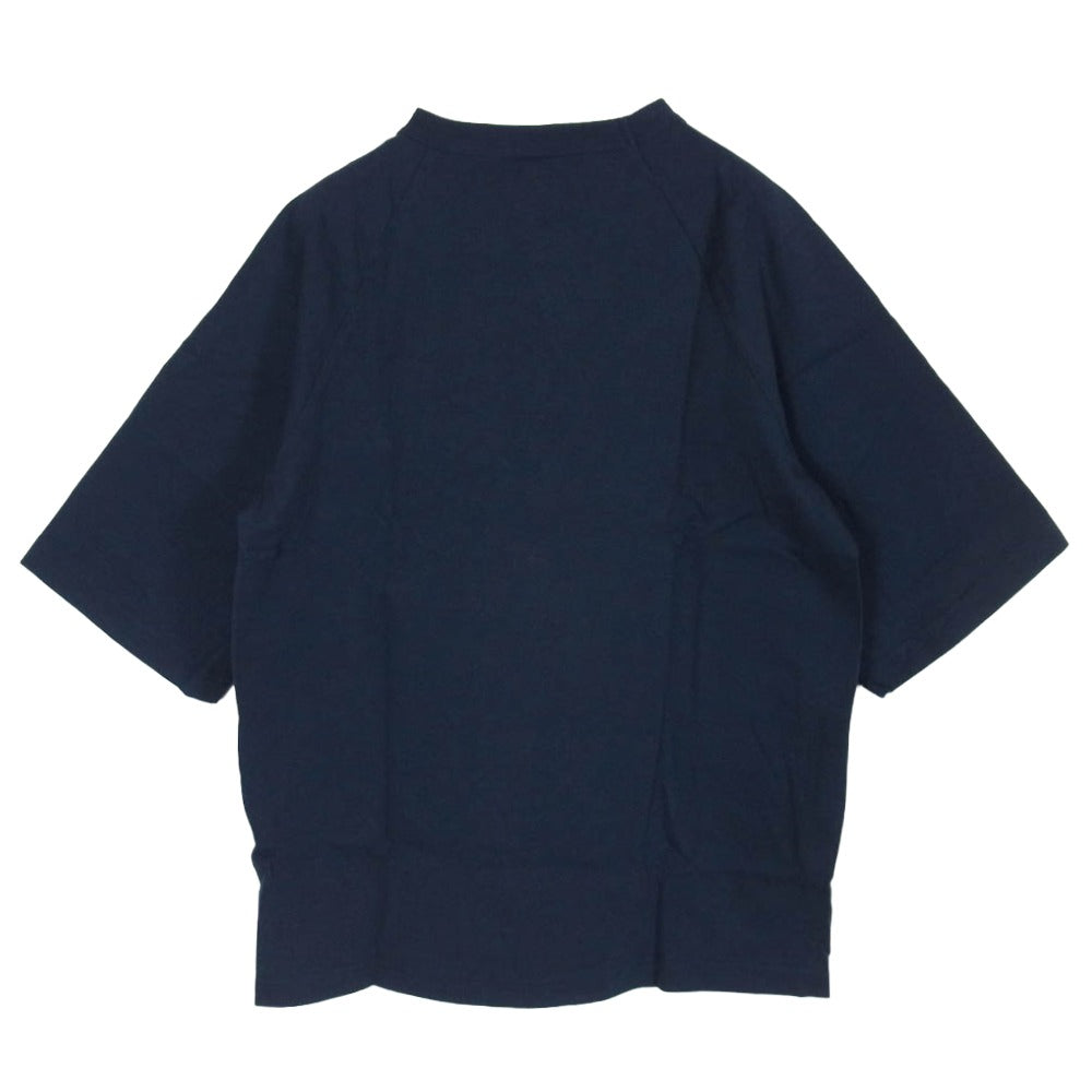 Champion チャンピオン C5-Z307 USA製 YALE カレッジ刺繍 半袖 Tシャツ ネイビー系 S【新古品】【未使用】【中古】