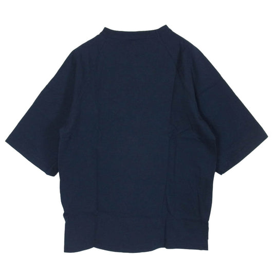 Champion チャンピオン C5-Z307 USA製 YALE カレッジ刺繍 半袖 Tシャツ ネイビー系 S【新古品】【未使用】【中古】