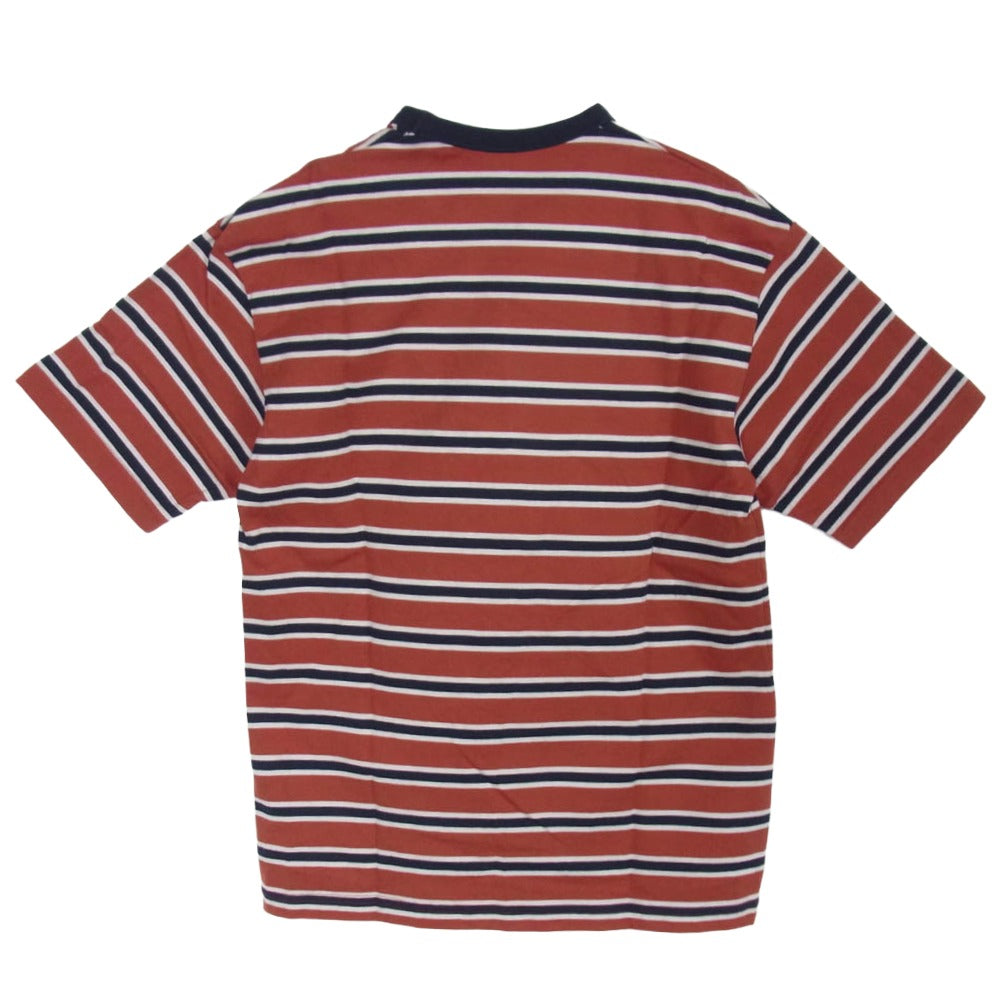 THE NORTH FACE ノースフェイス NT32253 S/S Multi Border Tee ショートスリーブ マルチ ボーダー 半袖 Ｔシャツ カットソー タンドリースパイスレッド S【新古品】【未使用】【中古】