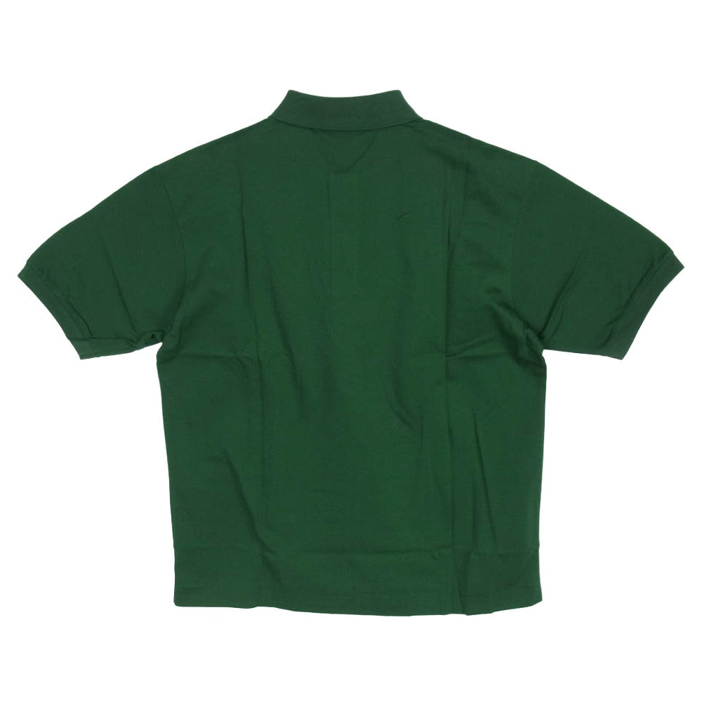 LACOSTE ラコステ BEAMS ビームス PH102MJ-99 × BEAMS ビームス 別注 鹿の子 ワンポイント 刺繍 ロゴ 半袖 ポロシャツ グリーン系 3【新古品】【未使用】【中古】