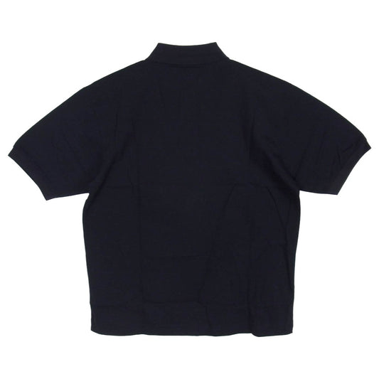 LACOSTE ラコステ BEAMS ビームス PH102MJ-99 × BEAMS ビームス 別注 鹿の子 ワンポイント 刺繍 ロゴ 半袖 ポロシャツ ブラック系 3【新古品】【未使用】【中古】