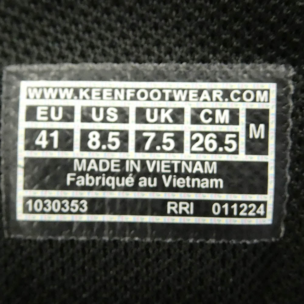KEEN キーン 1030353 HIGHTRAIL WP ハイトレイル ウォータープルーフ スニーカー トレッキング アウトドアシューズ グレー系 ブラック系 26.5cm【極上美品】【中古】