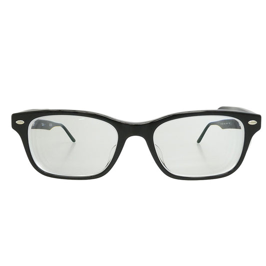 Ray-Ban レイバン RB5345D-2000 OPTICS スクエアデザイン アジアンフィット 眼鏡 メガネ アイウェア 度入り フレーム：ブラック系　レンズ：クリア 53□18 145【中古】