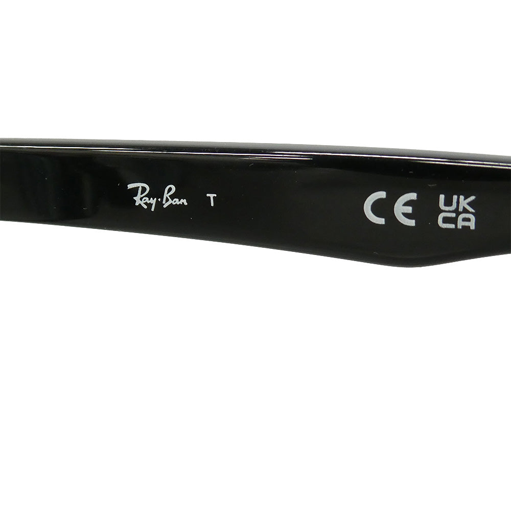 Ray-Ban レイバン RB5345D-2000 OPTICS スクエアデザイン アジアンフィット 眼鏡 メガネ アイウェア 度入り フレーム：ブラック系　レンズ：クリア 53□18 145【中古】