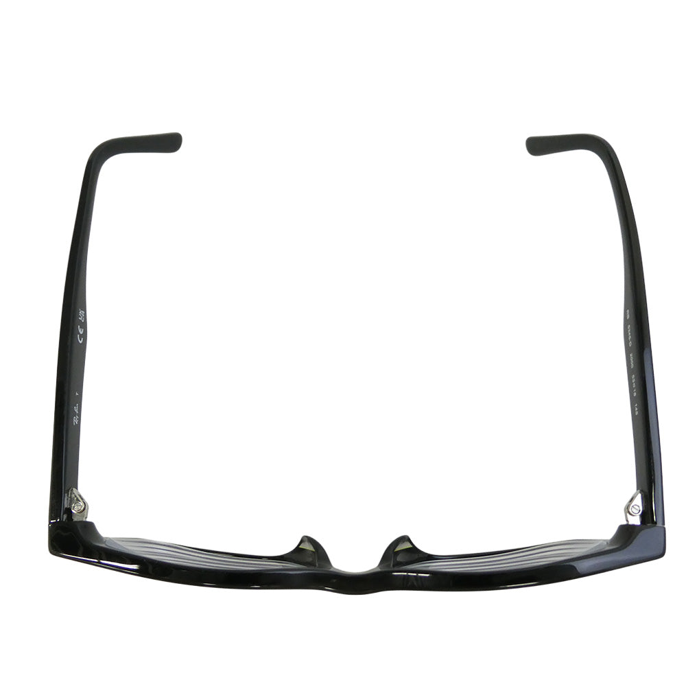 Ray-Ban レイバン RB5345D-2000 OPTICS スクエアデザイン アジアンフィット 眼鏡 メガネ アイウェア 度入り フレーム：ブラック系　レンズ：クリア 53□18 145【中古】