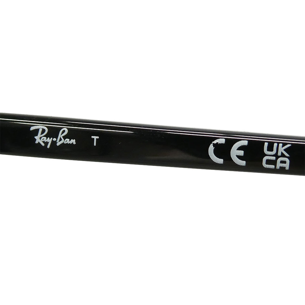 Ray-Ban レイバン RB5407D-2000 OPTICS スクエア ウェリントンフォルム 眼鏡 メガネ アイウェア フレーム：ブラック系　レンズ：クリア 52□19【中古】