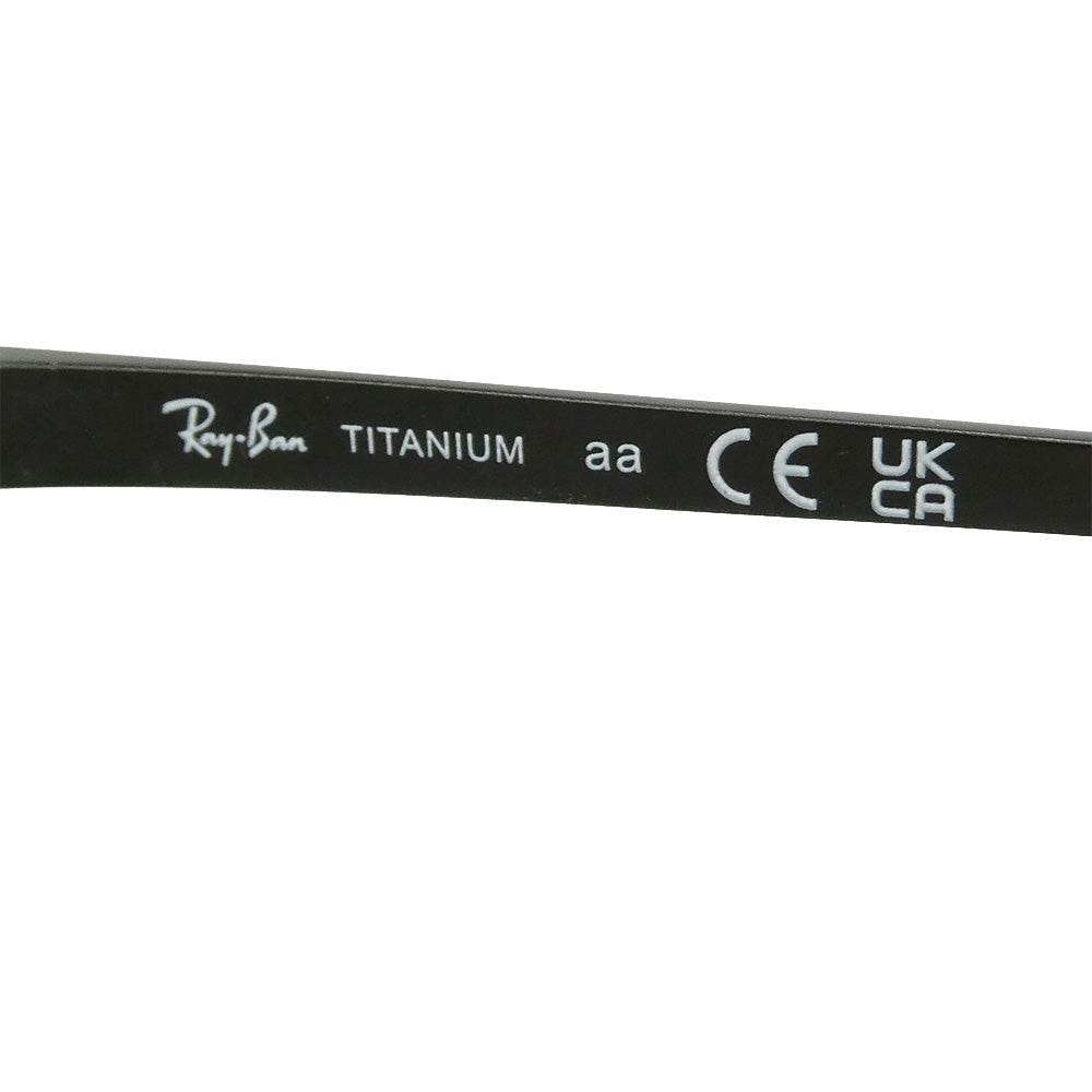 Ray-Ban レイバン RX8727D-1074 チタン製 フレーム 眼鏡 メガネ アイウェア フレーム：ブラック系　レンズ：クリア 54□16【極上美品】【中古】
