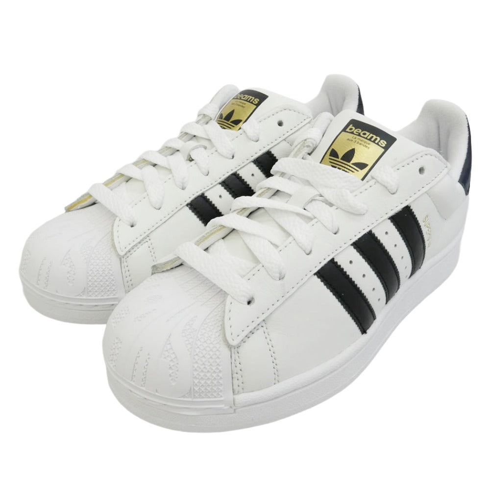 adidas アディダス BEAMS ビームス JR4422 × BEAMS Superstar 2 ビームス スーパースター 2 スニーカー ホワイト系 26.5cm【新古品】【未使用】【中古】