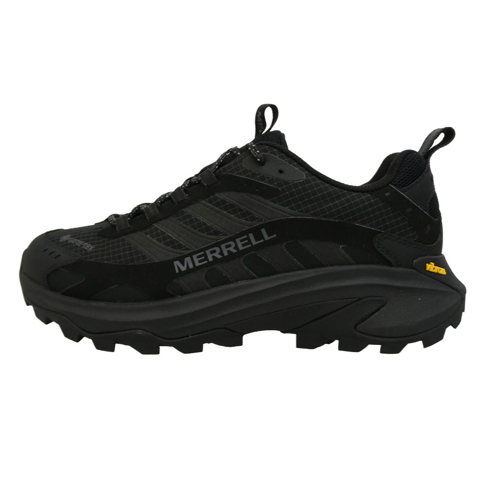 MERRELL メレル J037513 MOAB SPEED 2 GORE-TEX モアブ スピード 2 ゴアテックス スニーカー ハイキングシューズ トレイルランニングシューズ ブラック系 26.5cm【新古品】【未使用】【中古】