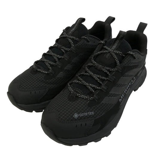 MERRELL メレル J037513 MOAB SPEED 2 GORE-TEX モアブ スピード 2 ゴアテックス スニーカー ハイキングシューズ トレイルランニングシューズ ブラック系 26.5cm【新古品】【未使用】【中古】
