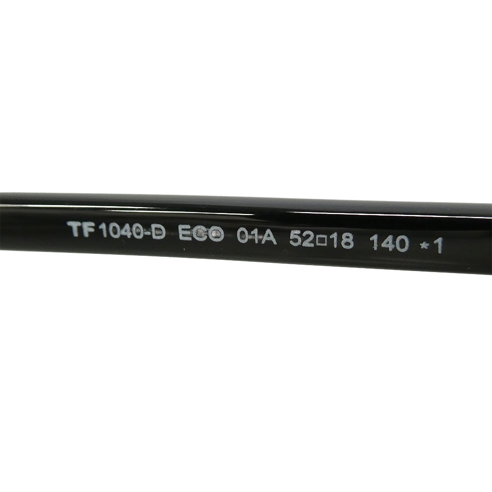 TOM FORD トムフォード TF1040-D ECO 01V 日本企画モデル サングラス アイウェア フレーム：ブラック系　レンズ：グレー 52□18【美品】【中古】