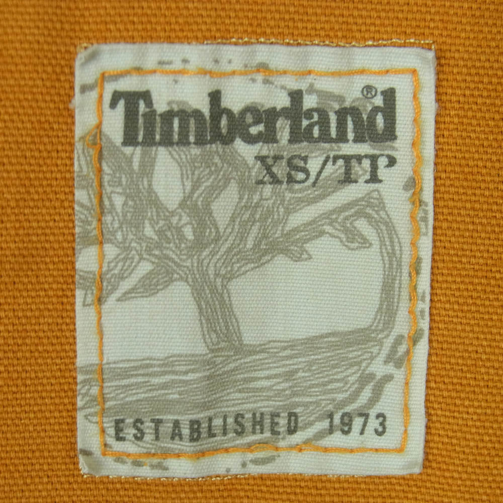 Timberland ティンバーランド 06AW 20451 襟裏レザー カバーオール ハンティング ジャケット ブラウン系 XS【中古】