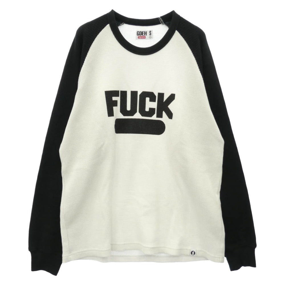 Supreme シュプリーム GOODENOUGH グッドイナフ 25SS x GOODENOUGH グッドイナフ Thermal サーマル 長袖 カットソー ブラック系 ホワイト系 S【中古】