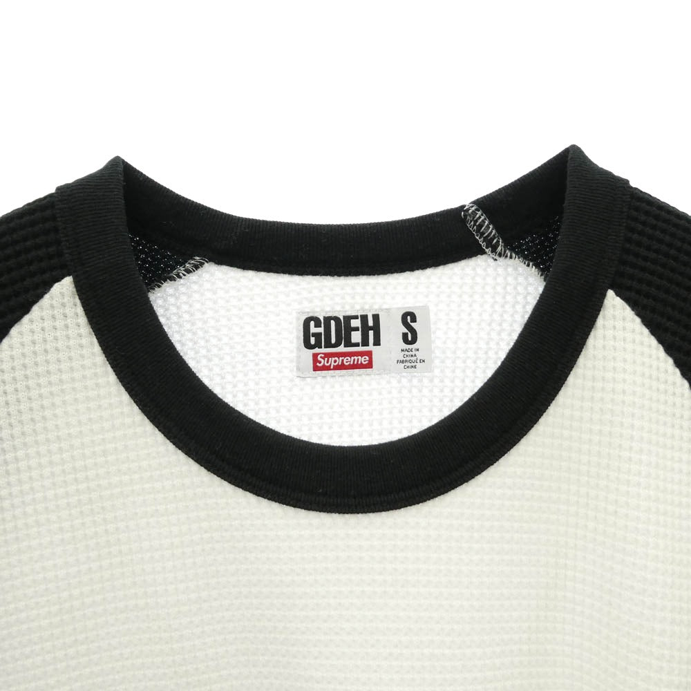 Supreme シュプリーム GOODENOUGH グッドイナフ 25SS x GOODENOUGH グッドイナフ Thermal サーマル 長袖 カットソー ブラック系 ホワイト系 S【中古】