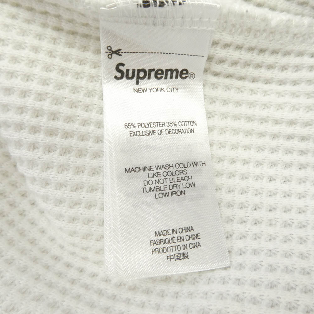 Supreme シュプリーム GOODENOUGH グッドイナフ 25SS x GOODENOUGH グッドイナフ Thermal サーマル 長袖 カットソー ブラック系 ホワイト系 S【中古】