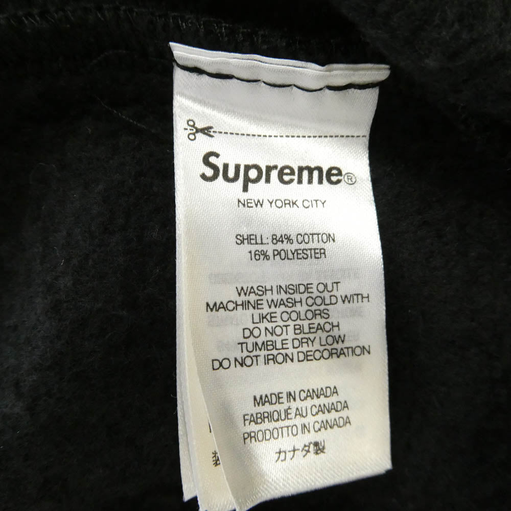 Supreme シュプリーム 24SS Spread Zip Up Hooded Sweatshirt スプレッド ジップアップ フーディー パーカー ブラック系 M【美品】【中古】