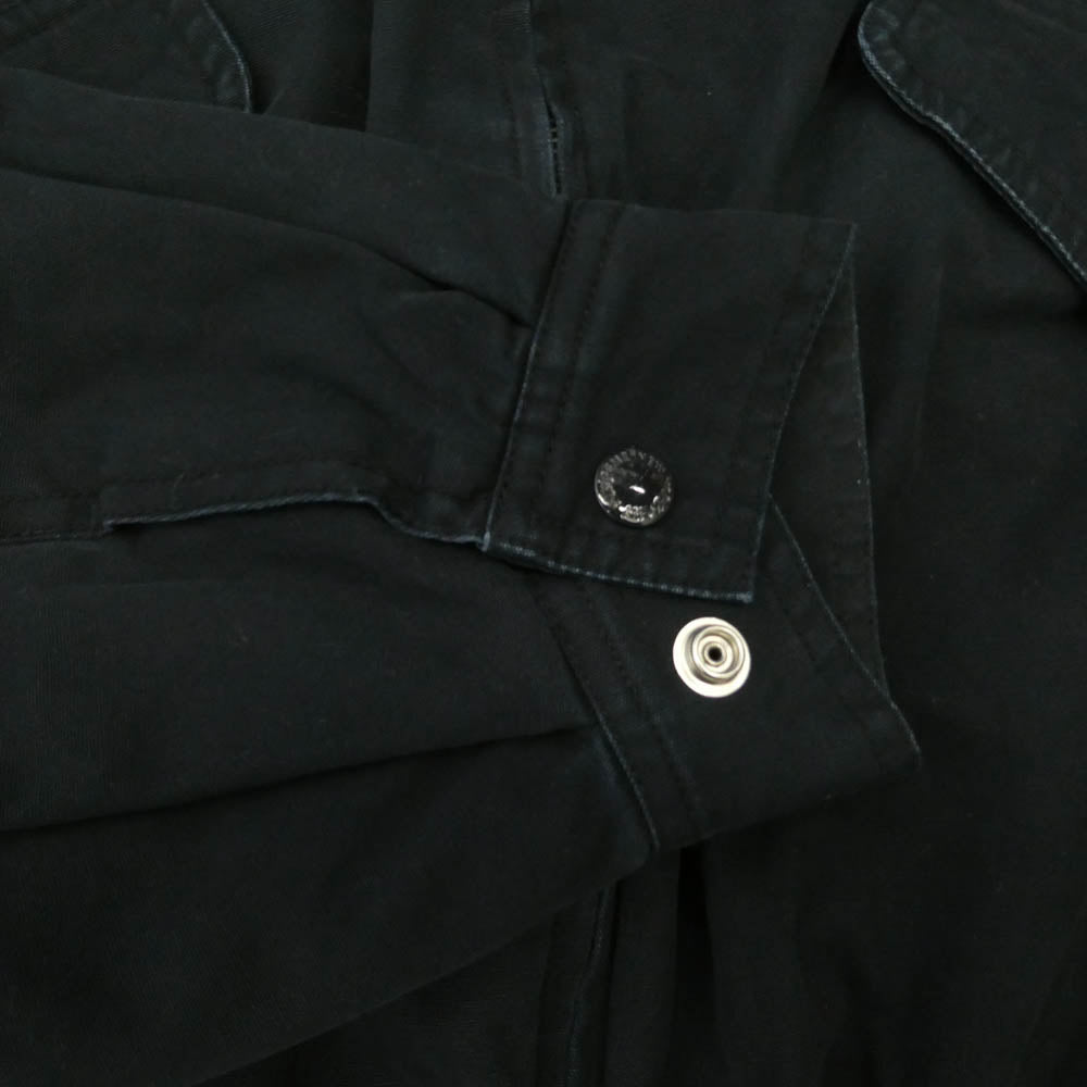 Supreme シュプリーム 24AW Leather Collar Utility Jacket レザーカラー 襟レザー ユーティリティー ジャケット ブラック系 M【中古】
