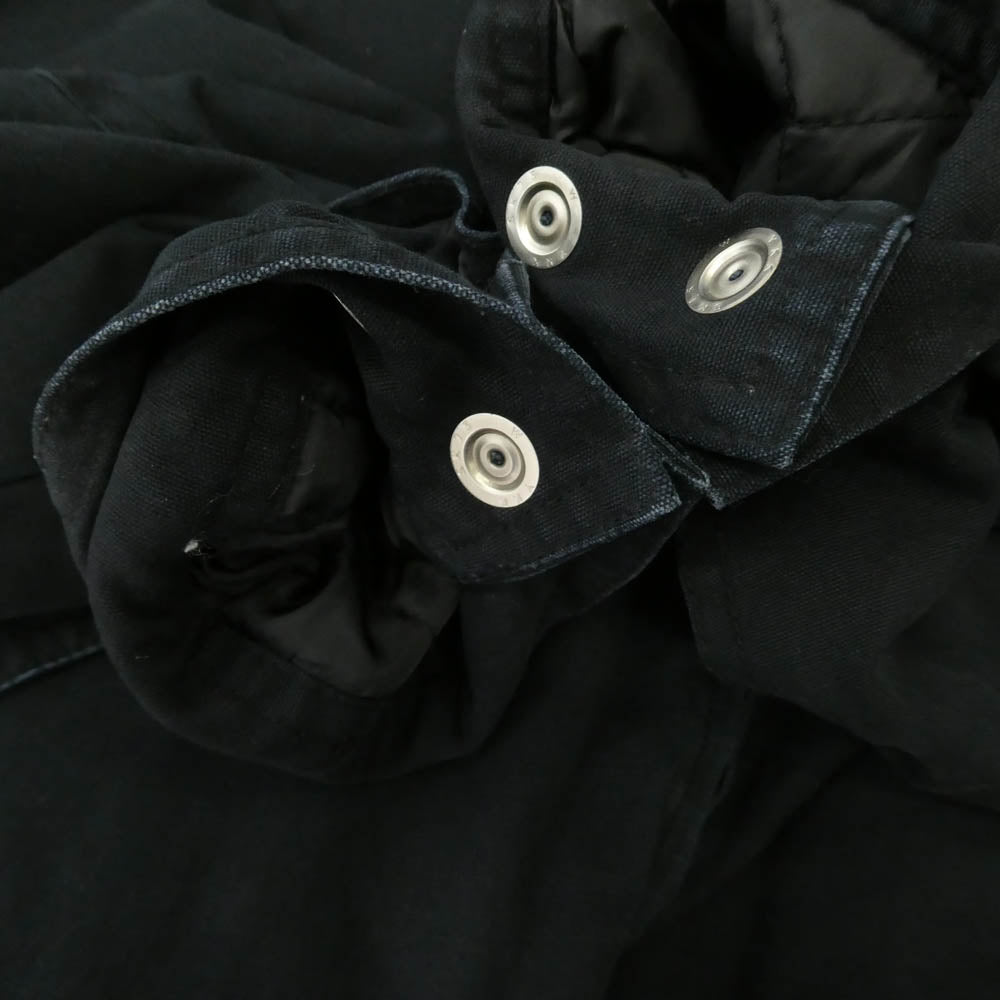 Supreme シュプリーム 24AW Leather Collar Utility Jacket レザーカラー 襟レザー ユーティリティー ジャケット ブラック系 M【中古】