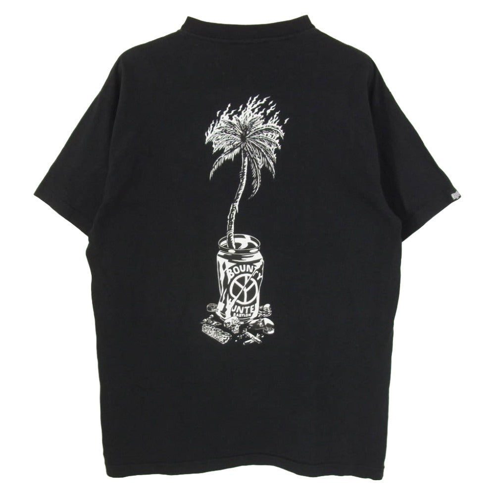 Wasted Youth ウェイステッドユース BOUNTY HUNTER バウンティーハンター × Babylon LA バビロン エルエー グラフィックプリント Tシャツ 半袖 カットソー ブラック系 M【中古】