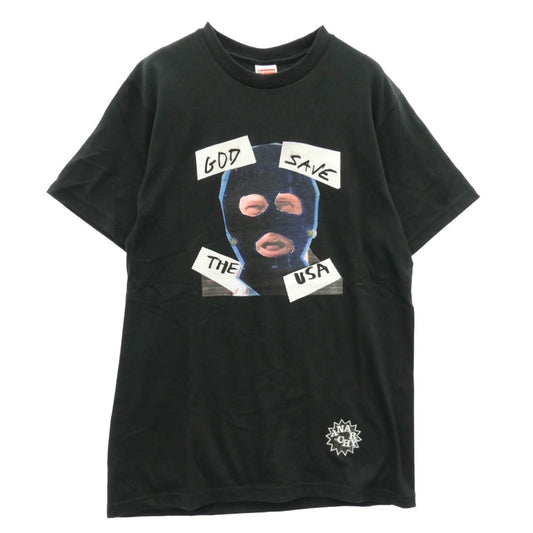 Supreme シュプリーム 26SS God Save Us Tee ゴッドセイブアス プリント Tシャツ 半袖 カットソー ブラック系 S【中古】