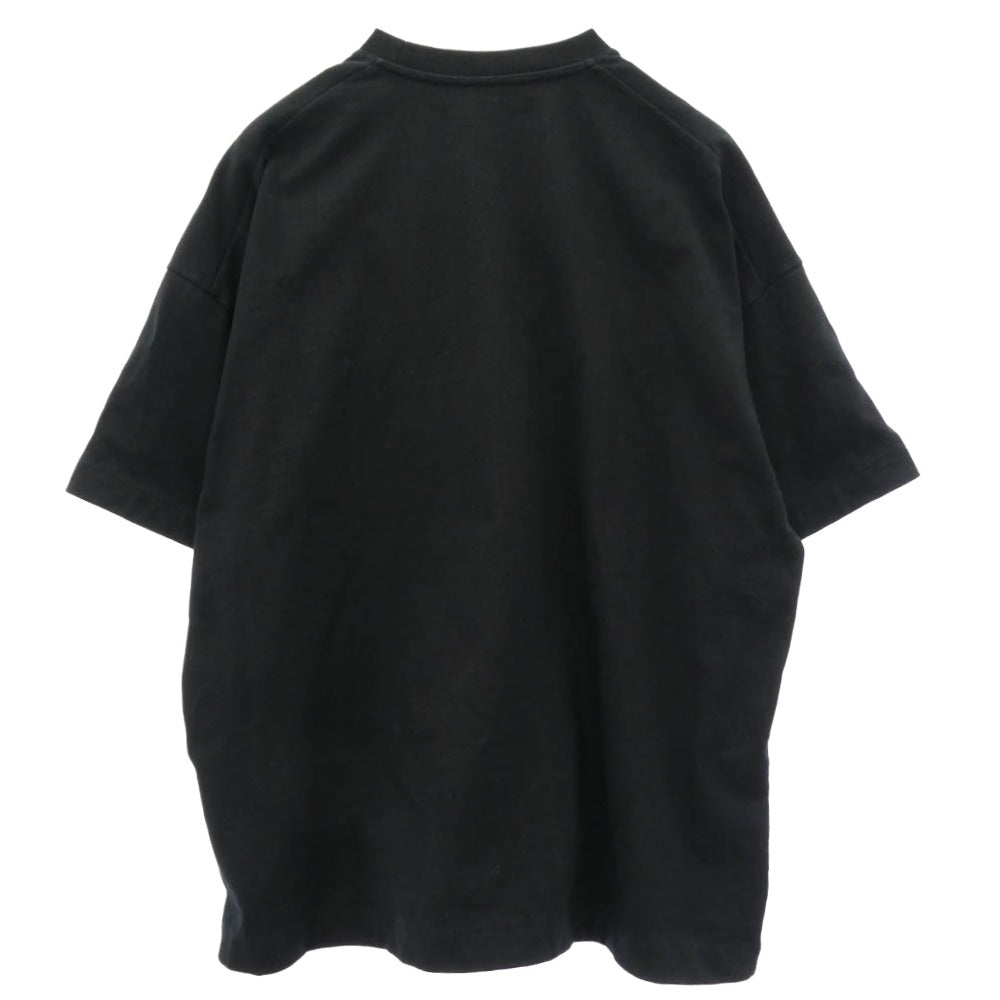 JIL SANDER ジルサンダー 24AW J21GC0168 J20243 フロントロゴプリント オーバーサイズ Tシャツ 半袖 カットソー ブラック系 S【中古】