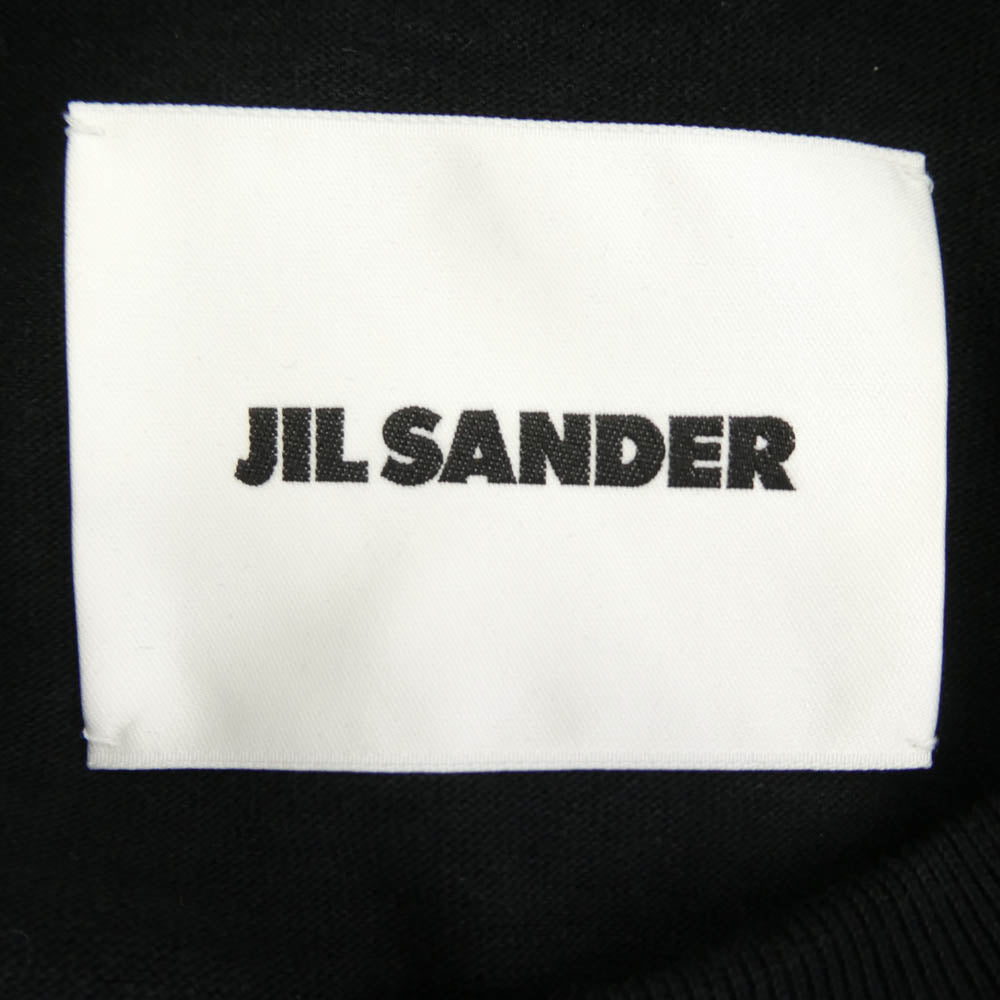 JIL SANDER ジルサンダー 24AW J21GC0168 J20243 フロントロゴプリント オーバーサイズ Tシャツ 半袖 カットソー ブラック系 S【中古】
