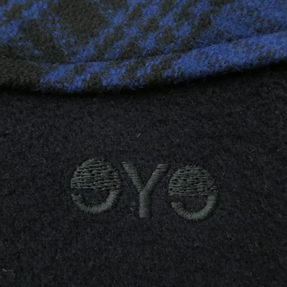 JUNYA WATANABE COMME des GARCONS ジュンヤワタナベコムデギャルソン Gloverall グローバーオール 19AW WD-C903 eYe アイズ Gloverall Customize エルボーパッチ チェック ダッフルコート ブラック系 ネイビー系 S【中古】