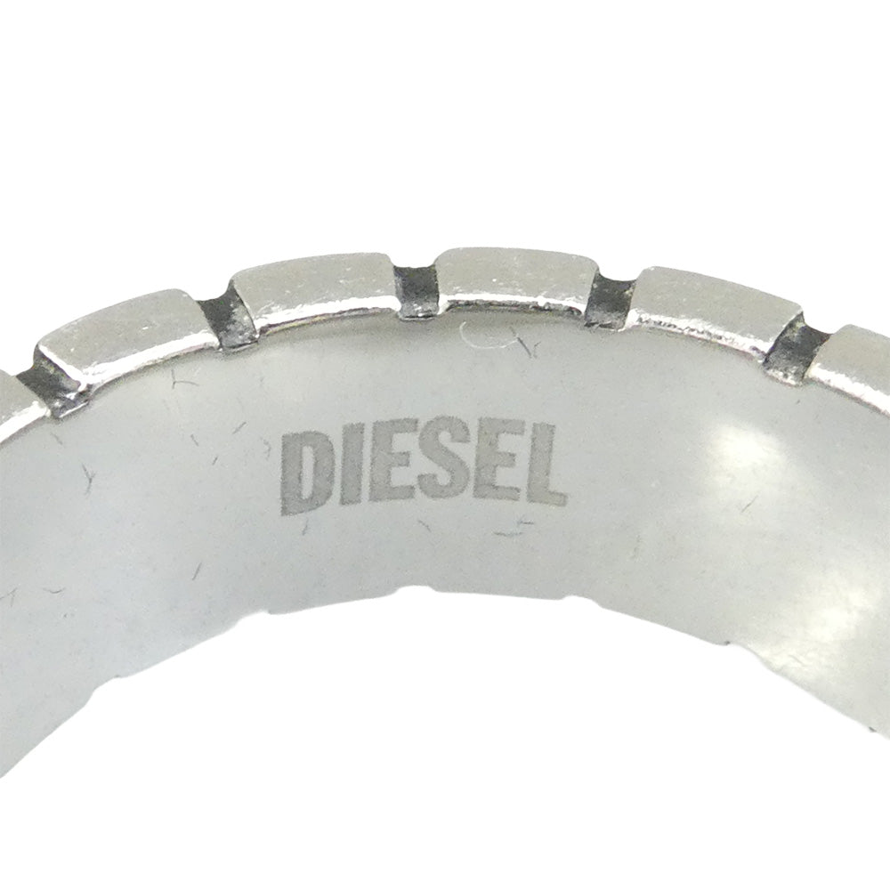 DIESEL ディーゼル ロゴ リング シルバー系 10(約22号)【中古】