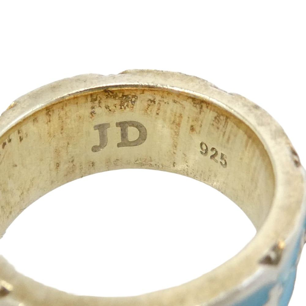 Justin Davis ジャスティンデイビス BEAUTY&MADNESS ビューティーアンドマッドネス クラウン リング ライトブルー系 10.5号【中古】