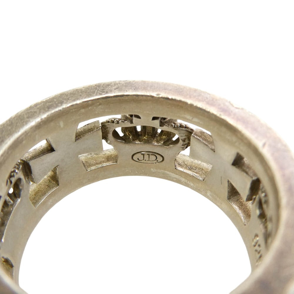 Justin Davis ジャスティンデイビス SRJ175 MEDIEVAL WEDDING BAND メディバル ウェディング バンド リング シルバー系 24号【中古】