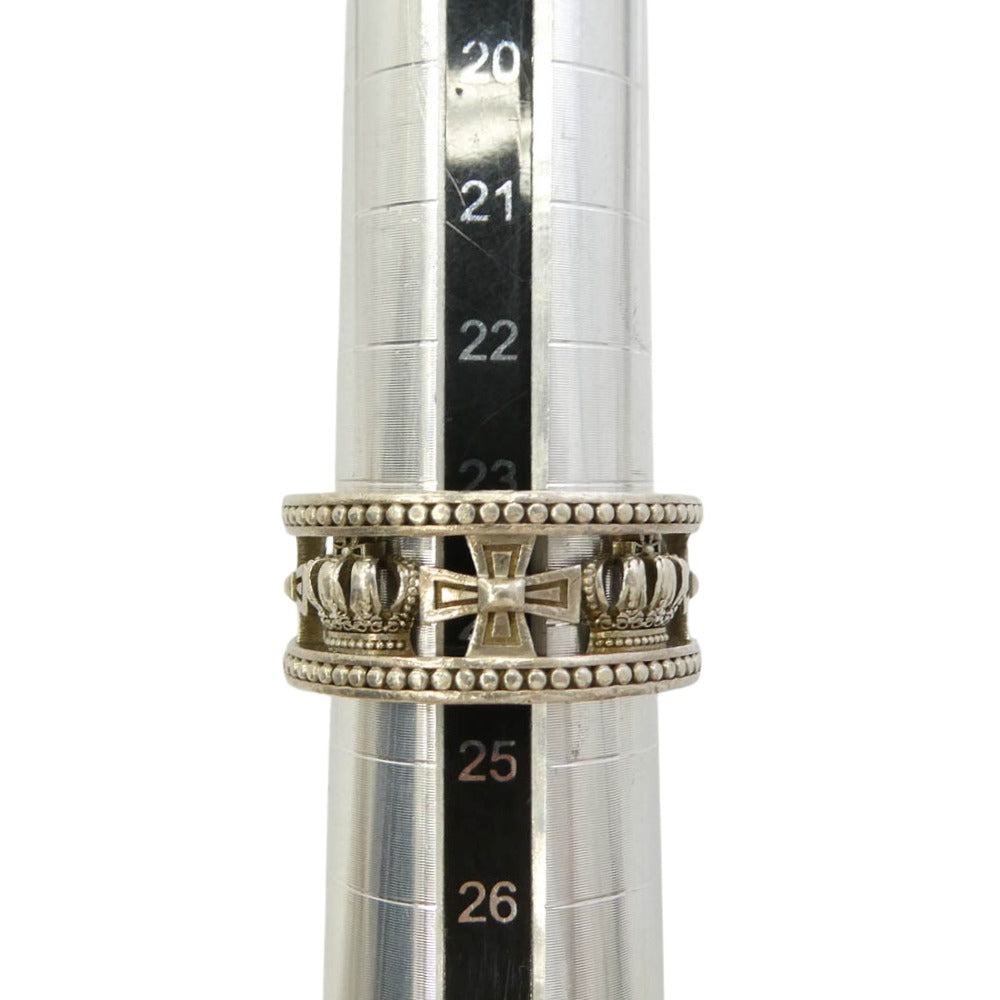 Justin Davis ジャスティンデイビス SRJ175 MEDIEVAL WEDDING BAND メディバル ウェディング バンド リング シルバー系 24号【中古】