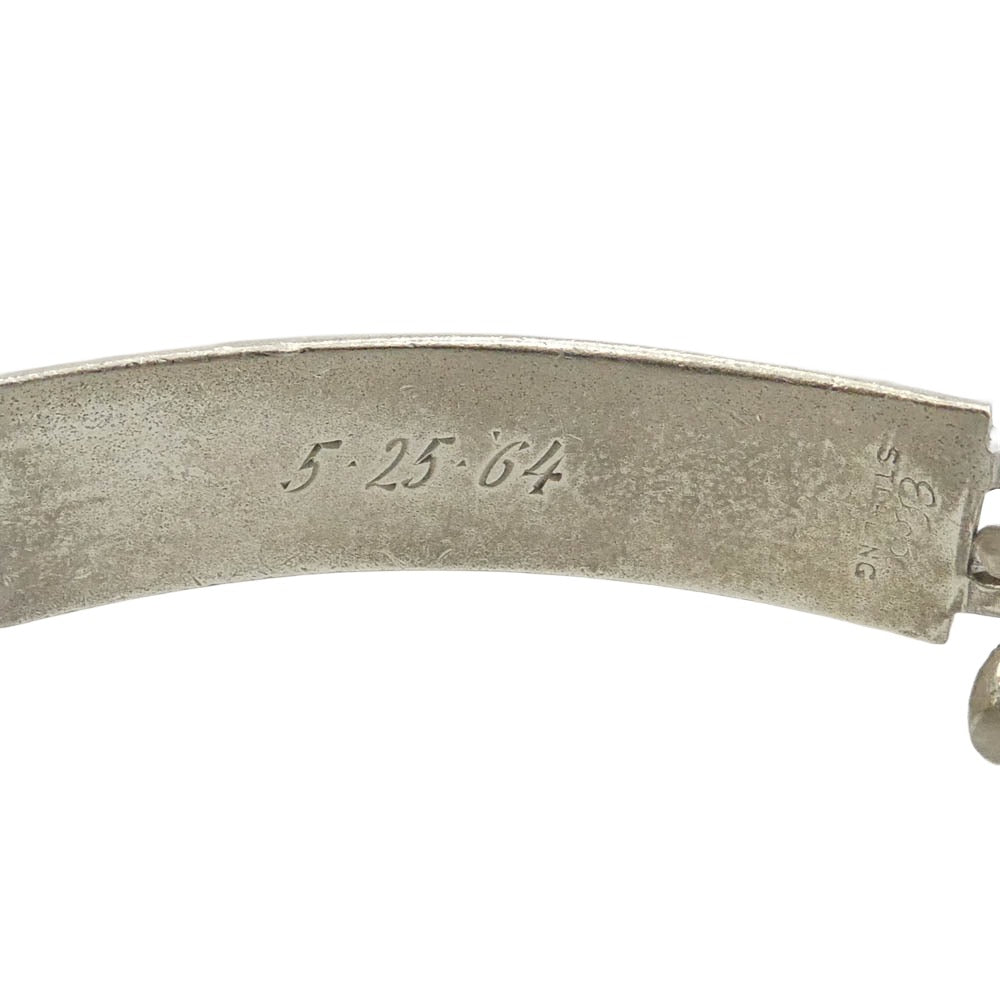 ヴィンテージ 60s ELCO社製 スターリングシルバー ID ブレスレット シルバー系【中古】