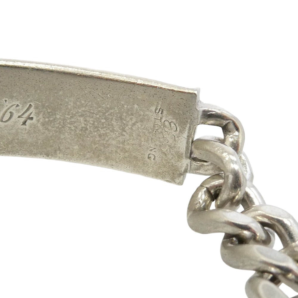 ヴィンテージ 60s ELCO社製 スターリングシルバー ID ブレスレット シルバー系【中古】