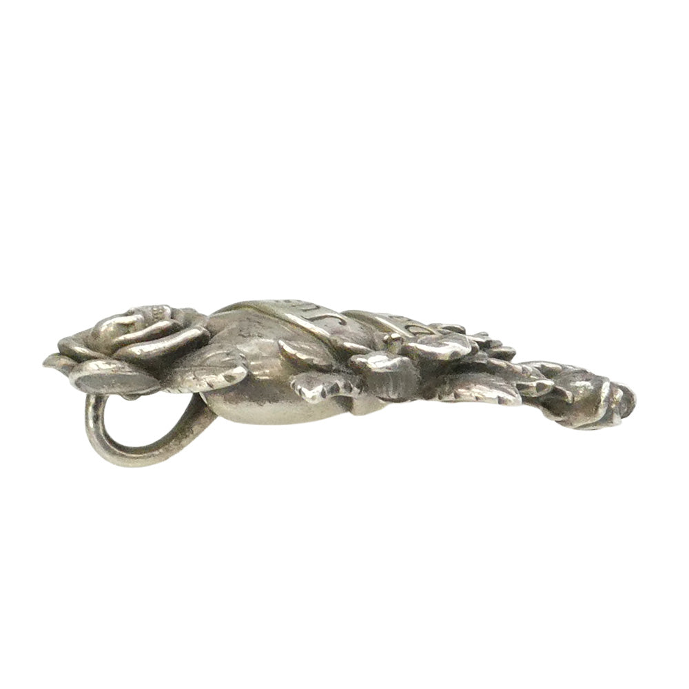 Justin Davis ジャスティンデイビス SPJ319 TATOO ENERGY タトゥーエナジー スカル ハート ペンダントトップ シルバー系【中古】