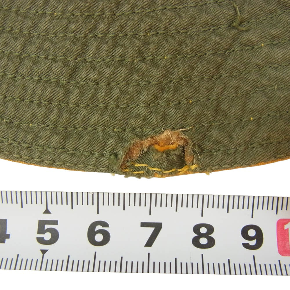 アメリカ軍 40s Reversible Sun Hat リバーシブル サンハット 帽子 カーキ系【中古】