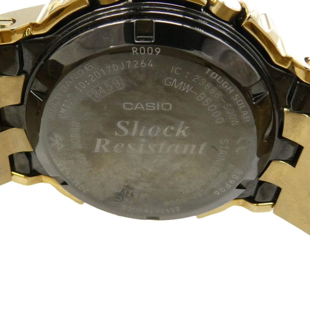 G-SHOCK ジーショック GMW-B5000 フルメタル ソーラー デジタル 腕時計 ウォッチ ゴールド系 ブラック系【中古】