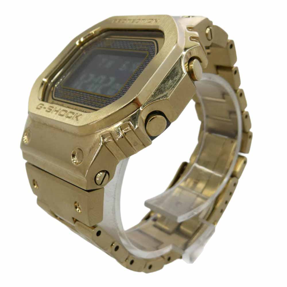G-SHOCK ジーショック GMW-B5000 フルメタル ソーラー デジタル 腕時計 ウォッチ ゴールド系 ブラック系【中古】